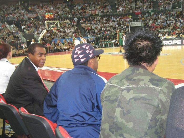 Ahmad Rashad and Spike Lee in Rome — with Joseph Heilner of CatalysCo