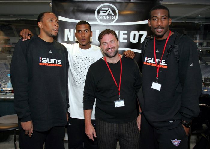 Amare Stoudemire, Shawn Marion and Boris Diaw — with Joseph Heilner of CatalysCo