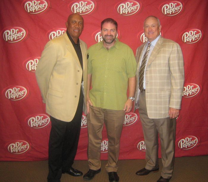 Hall of Famers Nolan Ryan and Fergie Jenkins — with Joseph Heilner of CatalysCo