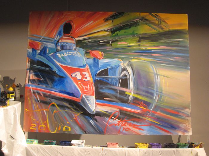 Indy 500 festival artist, 2010 — with Joseph Heilner of CatalysCo