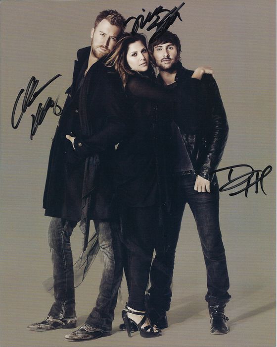 Lady Antebellum (autographs) — with Joseph Heilner of CatalysCo