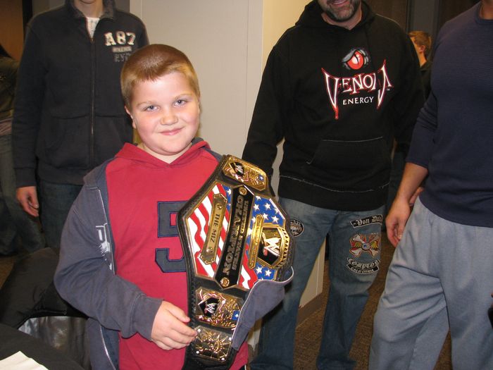 Mark Heilner with WWE Champion The Miz — with Joseph Heilner of CatalysCo