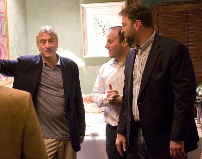 Robert De Niro at the Tribeca Film Festival — with Joseph Heilner of CatalysCo